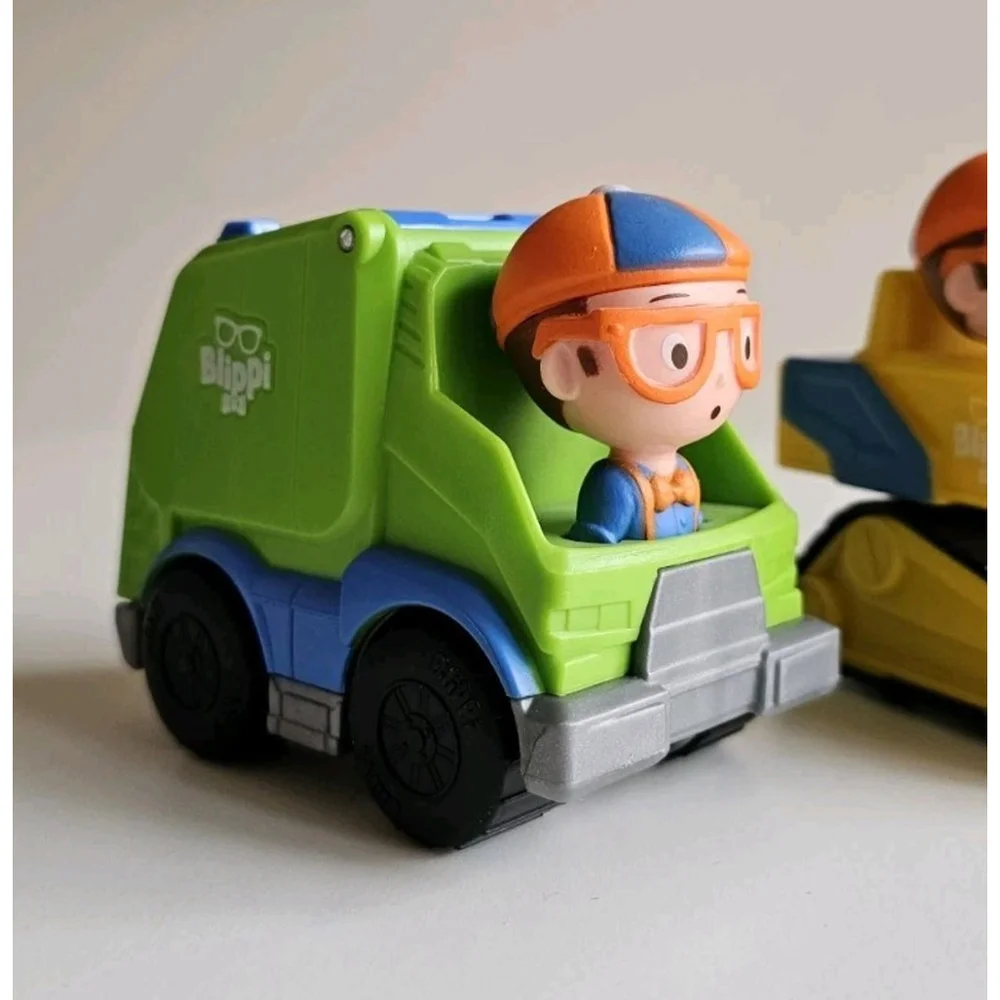 Blippi Mini Vehicles Lot of 3 - Excavator, Garbage Truck & Blippi Mobile 2019